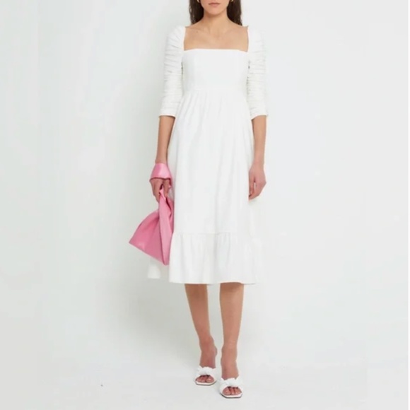 NWT O.p.t. Bonnie Dress in XL White - Picture 1 of 9